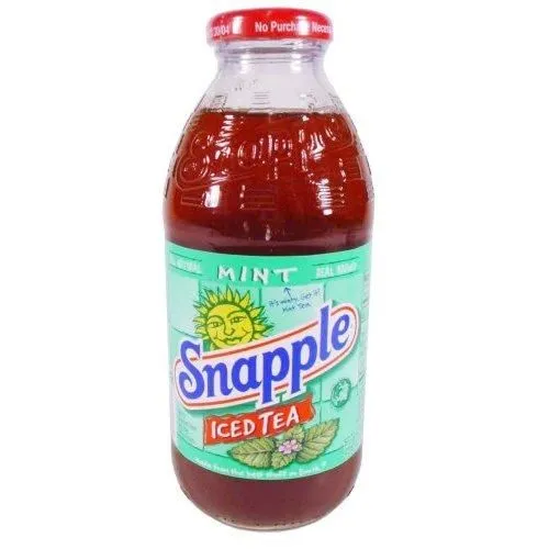 Snapple Mint Tea bottle